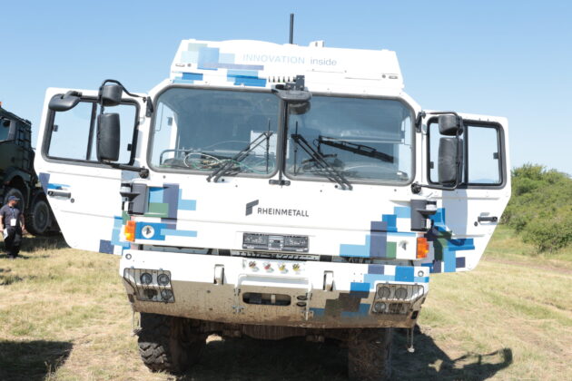Das „White Pony“ von RMMV bei den Rheinmetall Mobility Days. ©Militär Aktuell/Bendl