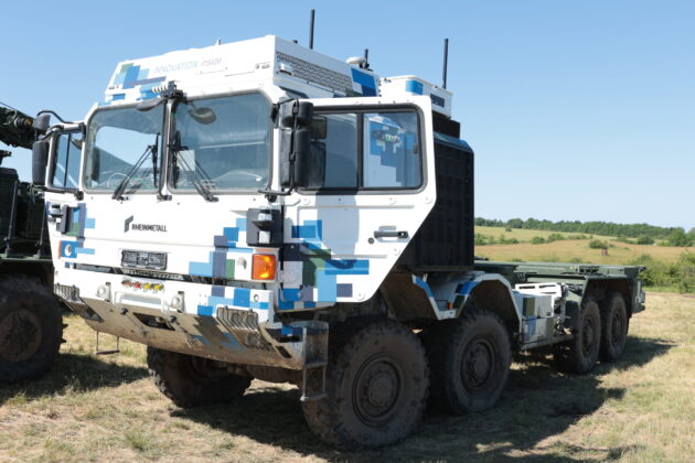 Das „White Pony“ von RMMV bei den Rheinmetall Mobility Days. ©Militär Aktuell/Bendl