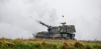 The reconnaissance and artillery battalion 3 practiced Panzerhaubitze M-109 – ©Bundesheer