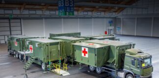 Rheinmetall liefert eine weitere mobile Rettungsstation an die Ukraine Mobile Rettungsstation für die Ukraine – ©Rheinmetall