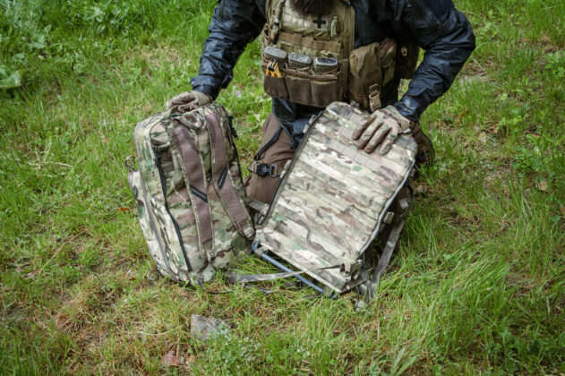 Das Eberlestock Mission Medic Pack am EMOD-Frame von Eberlestock. &copy;Sebastian Freiler