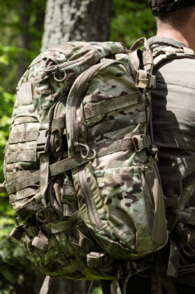 Setup: Eberlestock EMOD-Frame, Mission Medic Pack, Mission Load Panel, Emod Lid und Mission Wings. &copy;Sebastian Freiler