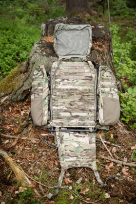 Setup: Eberlestock EMOD-Frame, Mission Medic Pack, Mission Load Panel, Emod Lid und Mission Wings. &copy;Sebastian Freiler