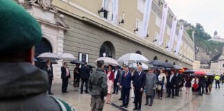 Austrian Armed Forces: Reception for Federal President Alexander Van der Bellen Empfang von Bundespräsident Alexander Van der Bellen – ©Bundesheer/Riedlsperger