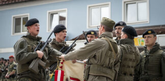 Bundesheer: Angelobung von 200 Rekruten in Aistersheim Angelobung in Aistersheim – ©Bundesheer/Unterbuchberger