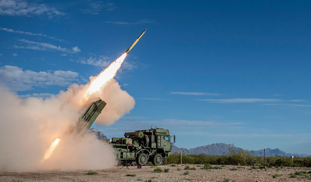 GMARS-Werfer im scharfen Schuss – ©Rheinmetall