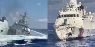 China vs Philippinen: Chinesischer Zerstörer rammt eigenes Küstenwachschiff China/Philippinen: Chinesischer Zerstörer kollidiert mit Küstenwachschiff – ©Archiv