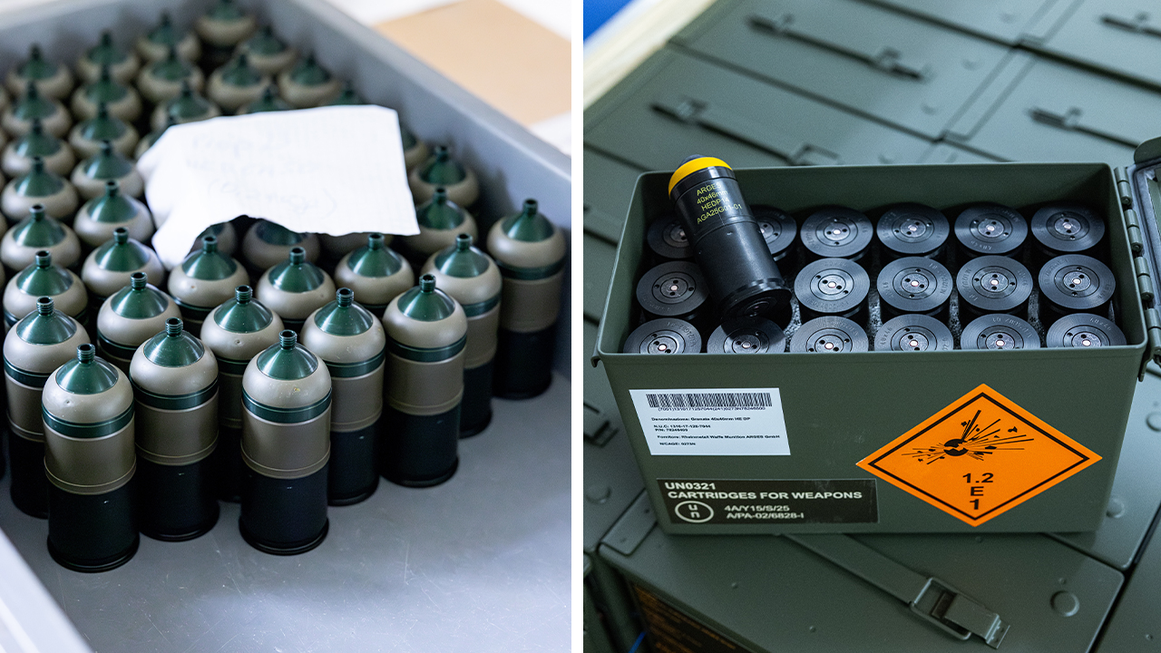 Infantry ammunition from Schwanenstadt - Visit to Rheinmetall WM ARGES -©Christian Huber