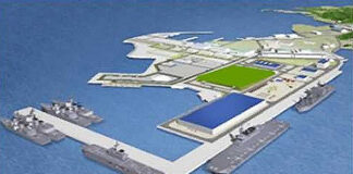 Japan plans a new defense base Geplante multifunktionale Verteidigungsbasis in der Stadt Kure – ©Japan MoD
