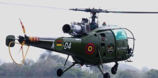 Mauritius: Polizeihubschrauberstaffel setzt weiter auf Alouette III Alouette III-Hubschrauber aus Mauritius – ©Georg Mader
