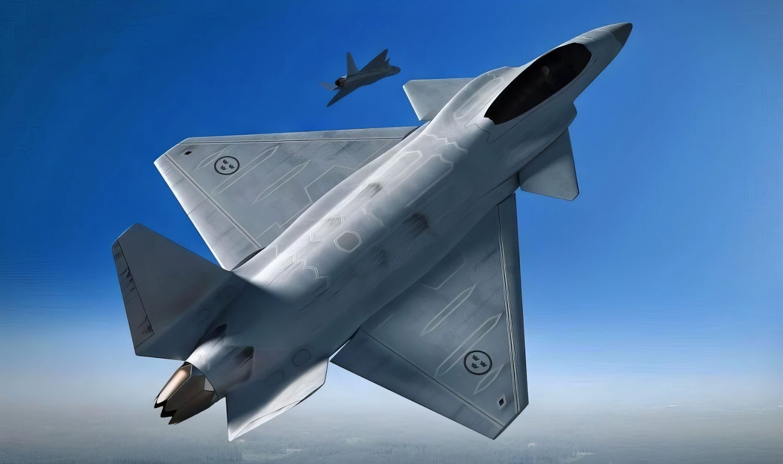 Koncept för Framtida Stridsflyg – ©Saab Koncept för Framtida Stridsflyg – ©Saab