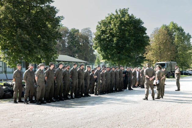 Rund 400 Milizangehörige des Jägerbataillons Wien 2 kamen nach Bruckneudorf. ©Bundesheer
