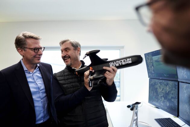 Präsentation Jäger-Abfangdrohne – ©Quantum Systems