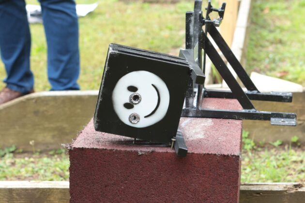 Beschossene Zielmedien beim CCG Ballistik-Seminar in Wien. ©Militär Aktuell/Bendl