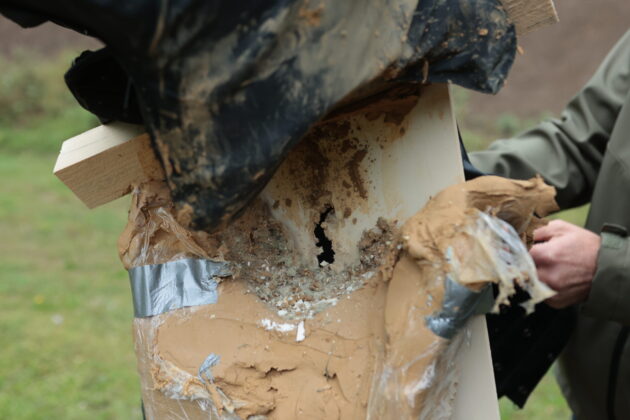 Eindrücke vom den ballistischen Beschussversuchen beim CCG-Seminar in Wien. ©Militär Aktuell/Bendl