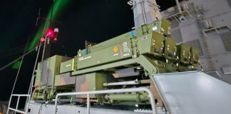 Diehl Defence also takes Iris-T SLM to sea Iris-T SLM auf der Fregatte „Baden-Württemberg“ – ©Diehl Defence