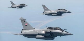 Drei neue Dassault Rafale-Kampfjets für Ägypten Dassault Rafale der ägyptischen Luftwaffe – ©EAF