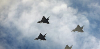 Überschalltraining der österreichischen Eurofighter Eurofighter des Österreichischen Bundesheeres – ©Bundesheer/Fuss