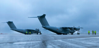 Belgian A400Ms train in Lithuania for tactical air operations Belgische A400M in Litauen – ©Defensie/Gaggero