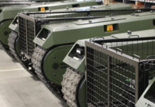 Milrem liefert über 150 Themis-Roboterfahrzeuge an die Ukraine Themis-Roboterfahrzeuge – ©Milrem Robotics