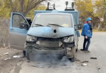 ORF reporter Christian Wehrschütz attacked by drone in Ukraine Angriff auf das Auto von Christian Wehrschütz – ©Christian Wehrschütz