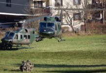 „Tiefeinsatz” – Bundesheer übt Luftlandungen Bundesheer-Hubschrauber landen – ©Gerald Wabnegger