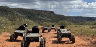 Swarmbotics AI: Ground Swarm Robotics – Swarms of ground drones Fire Ant-Drohnen – ©Swarmrobotics AI