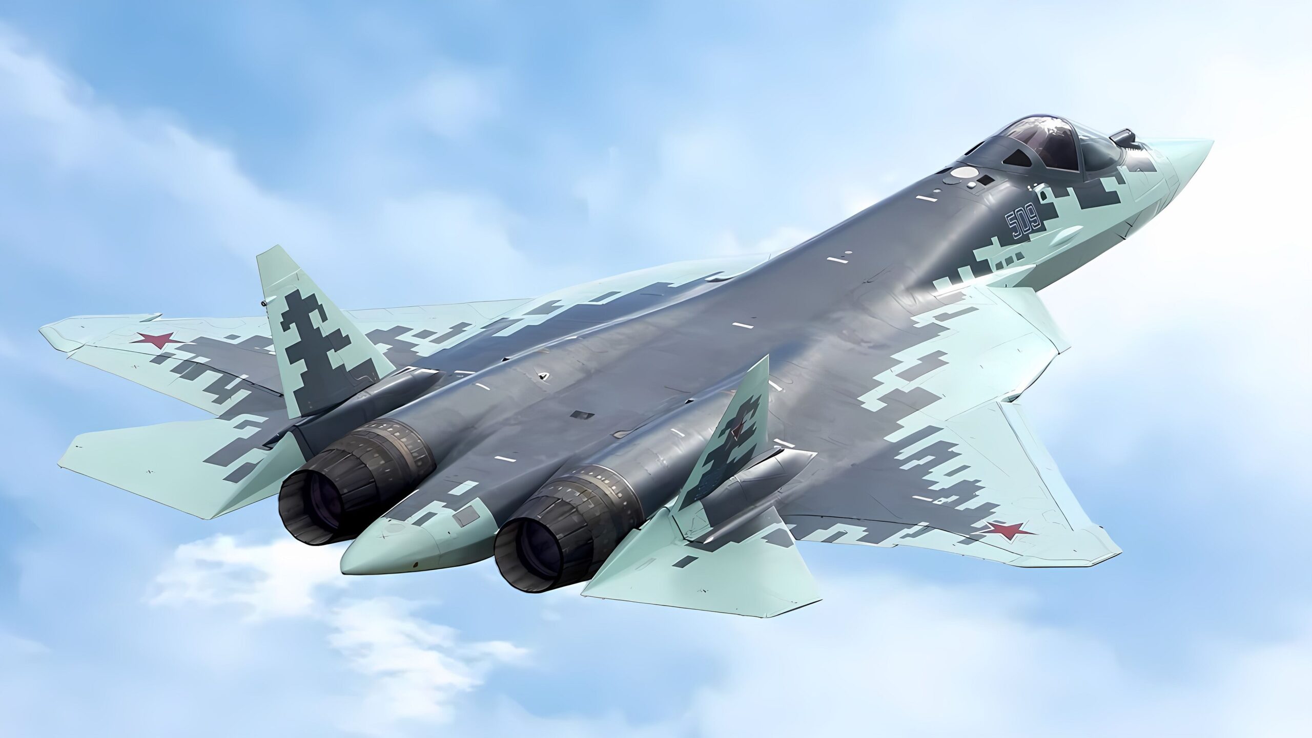 Russian Su-57 fighter jet - ©ROSTEC Russian Su-57 fighter jet - ©ROSTEC