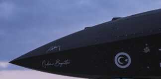 Turkish stealth UCAV Bayraktar Kizilelma receives embedded targeting system Toygun EOTS auf Bayraktar Kizilelma – ©Baykar