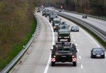 This is how often foreign military transports cross Austria Bundeswehr convoy on the highway - ©Bundeswehr