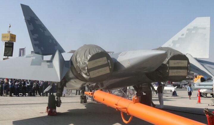 Russischer Ausstellungsbereich auf der Dubai Airshow 2025 &ndash; &copy;Georg Mader