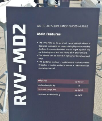 Russischer Ausstellungsbereich auf der Dubai Airshow 2025 &ndash; &copy;Georg Mader