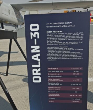 Russischer Ausstellungsbereich auf der Dubai Airshow 2025 &ndash; &copy;Georg Mader