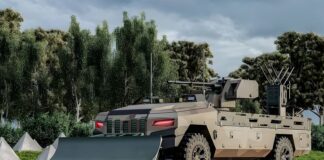 Protector: Ukraine testet großes unbemanntes Bodenfahrzeug mit Waffenstation Protector UGV – ©Armored Vehicles