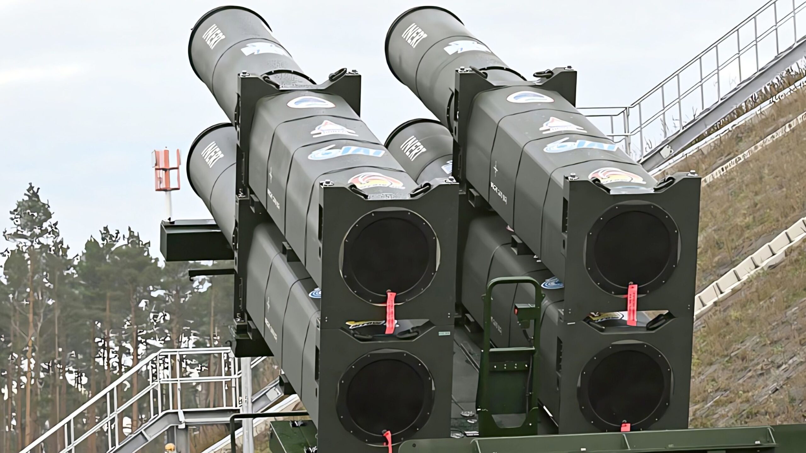 Arrow-3-Übungswerfer der deutschen Bundeswehr in Holzdorf. Arrow-3-Übungswerfer der deutschen Bundeswehr in Holzdorf.