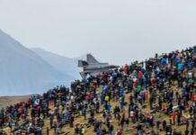 Fliegerschiessen auf der Axalp kehrt zurück – mit Patrouille Suisse? F-35A bei Axalp 2022 – ©Schweizer Luftwaffe