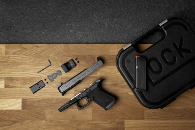 Glock Gen6: Das Optc Ready System mit austauschbarer Polymer-Adapterplatte. &copy;Glock