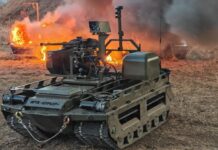 Russische Mehrzweck-Sturmroboter Kurier erobern die Front Russische Bodendrohne (UGV) Kurier – ©Archiv