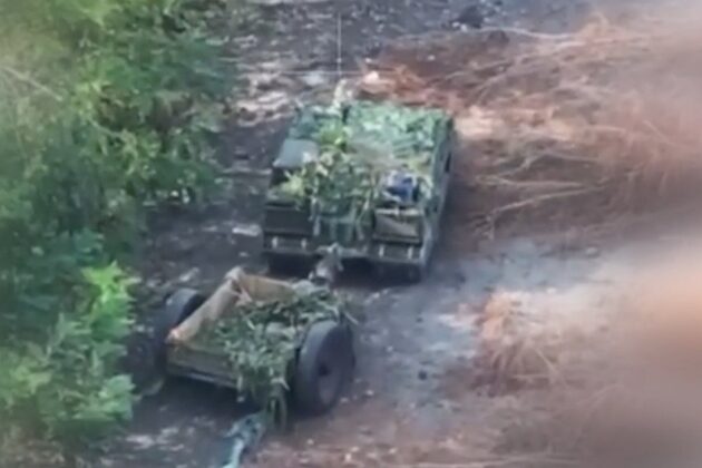 Kurier mit Einachsanh&auml;nger f&uuml;r Frontlogistik &ndash;&nbsp;&copy;Archiv