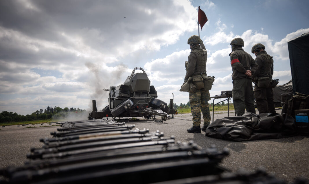 35-millimeter anti-aircraft gun of the Austrian Armed Forces fires - ©Bundesheer/Trippolt