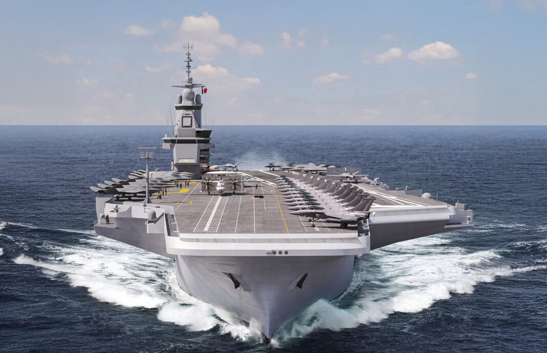 Illustration of the new planned French super aircraft carrier - ©Société Mo Porte-Avions