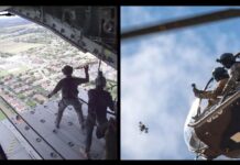 Frankreich setzt Drohnen aus fliegenden Plattformen aus Drohnen im Einsatz – ©DGA