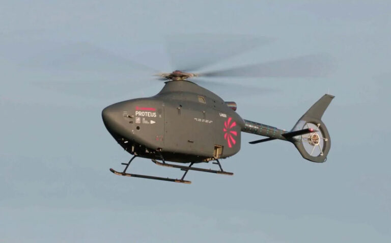 Protius Uav British fly unmanned helicopter Proteus for the first time