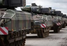 Bundeswehr: Armored brigade 12 exercises in open terrain Bundeswehr: Panzerbrigade 12 practicing in open terrain - ©Bundeswehr