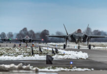 Netherlands: F-35s train from Schiphol Airport F-35 fighter jets of the Dutch Air Force - ©Mediacentrum Defensie
