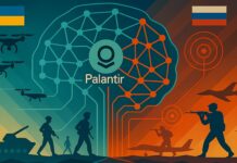 „Palantir wurde gegründet, damit der Westen gewinnt!” „Palantir wurde gegründet, damit der Westen gewinnt!” – ©KI-Illustration/Mader