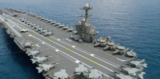 Years late: Aircraft carrier “USS John F. Kennedy” at sea for the first time Aircraft carrier "USS John F. Kennedy" - ©USNI