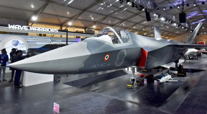 AMCA-Programm: Indiens 5.-Generation-Kampfjet ohne HAL AMRA Mock-up – ©DRDO