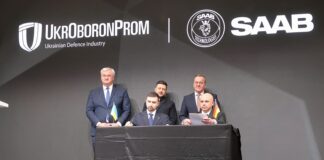 Saab wants to cooperate with Ukrainian Defense Industry Saab and Ukrainian Defense Industry sign MoU - ©Ukrinform