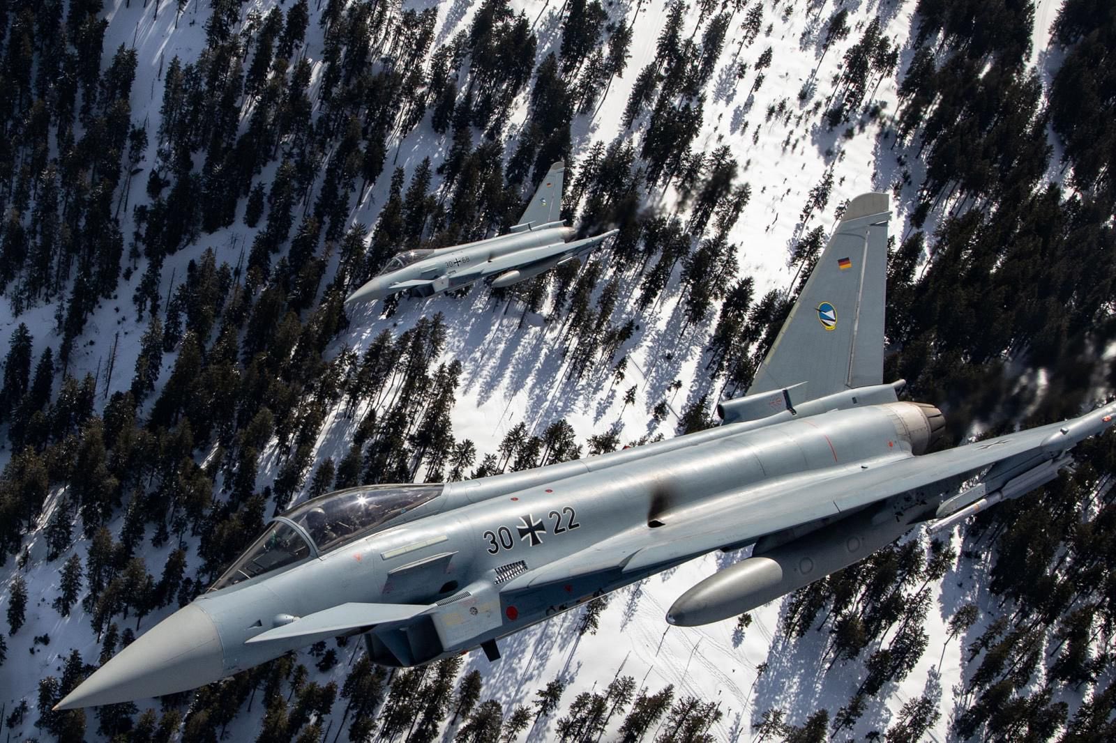 German Eurofighter from the Tactical Air Force Wing 74 from Neuburg an der Donau - ©Bundeswehr German Eurofighter from the Tactical Air Force Wing 74 from Neuburg an der Donau - ©Bundeswehr